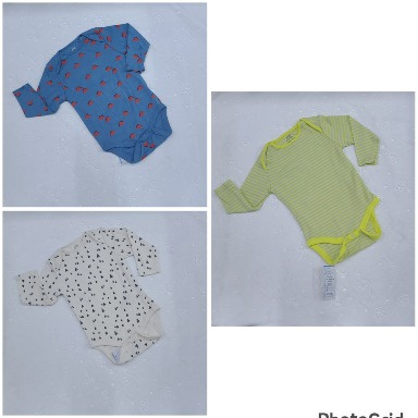 Baby Long Sleeve Bodysuit Cotton Rib (9–12M)