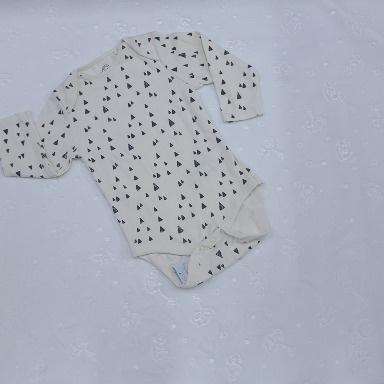 Baby Long Sleeve Bodysuit Cotton Rib (9–12M)