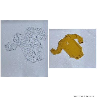Printed Baby Bodysuit Long Sleeve Cotton (12–18M)