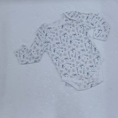 Printed Baby Bodysuit Long Sleeve Cotton (12–18M)