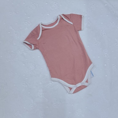Organic Cotton Baby Bodysuit Short Sleeve (3–6M)