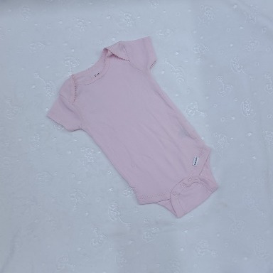 Organic Cotton Baby Bodysuit Short Sleeve (3–6M)
