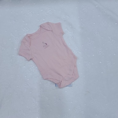 Organic Cotton Baby Bodysuit Short Sleeve (3–6M)