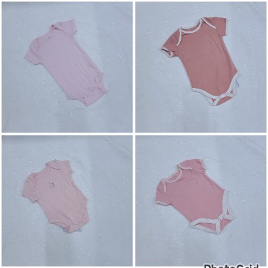 Organic Cotton Baby Bodysuit Short Sleeve (3–6M)