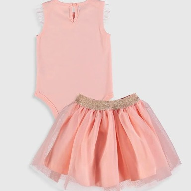 Minnie Mouse Pink Tulle Bodysuit & Skirt Set (6–24 Months)