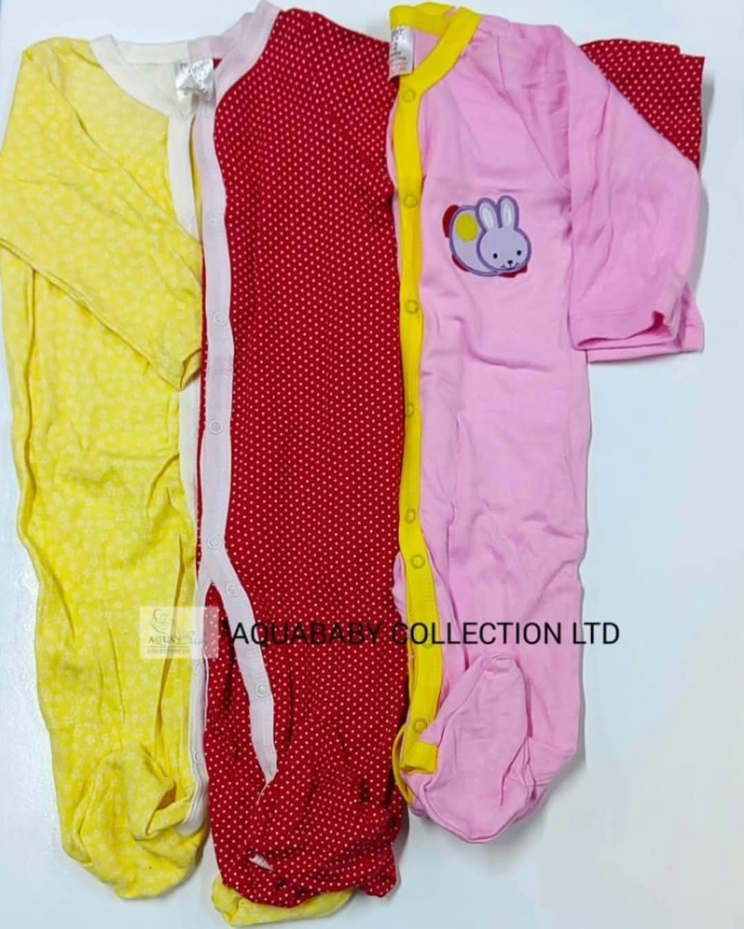 3pcs Baby Sleepsuit Romper Cotton Footed (12–18M)