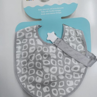 Babyjem cloth bib with pacifier clip