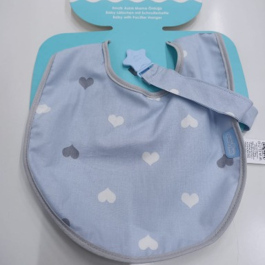 Babyjem cloth bib with pacifier clip