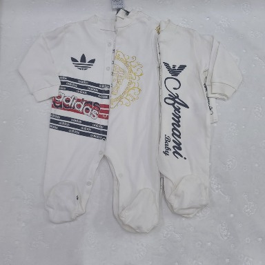 Fancy Cotton Romper Set (3-Piece) for Babies 9–12 Months | Soft Cotton Sleepsuit & Hat