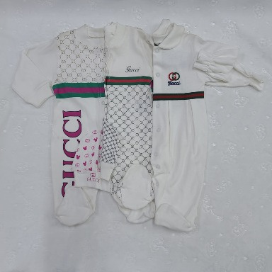 Fancy Cotton Romper Set (3-Piece) for Babies 3–12 Months | Soft Cotton Sleepsuits