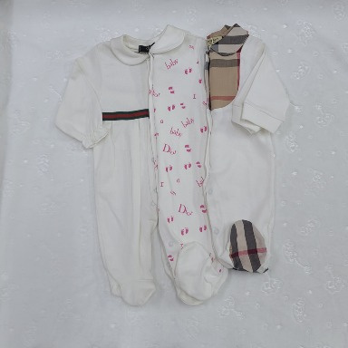 Cotton Romper Set (3-Piece) for Babies 3–12 Months | Soft Cotton Sleepsuits