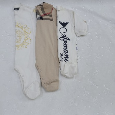 Soft Cotton Sleepsuits (3-Piece) for Babies 3–12 Months