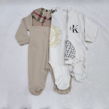 Fancy Cotton Romper Set (3-Piece) for Babies 3–12 Months