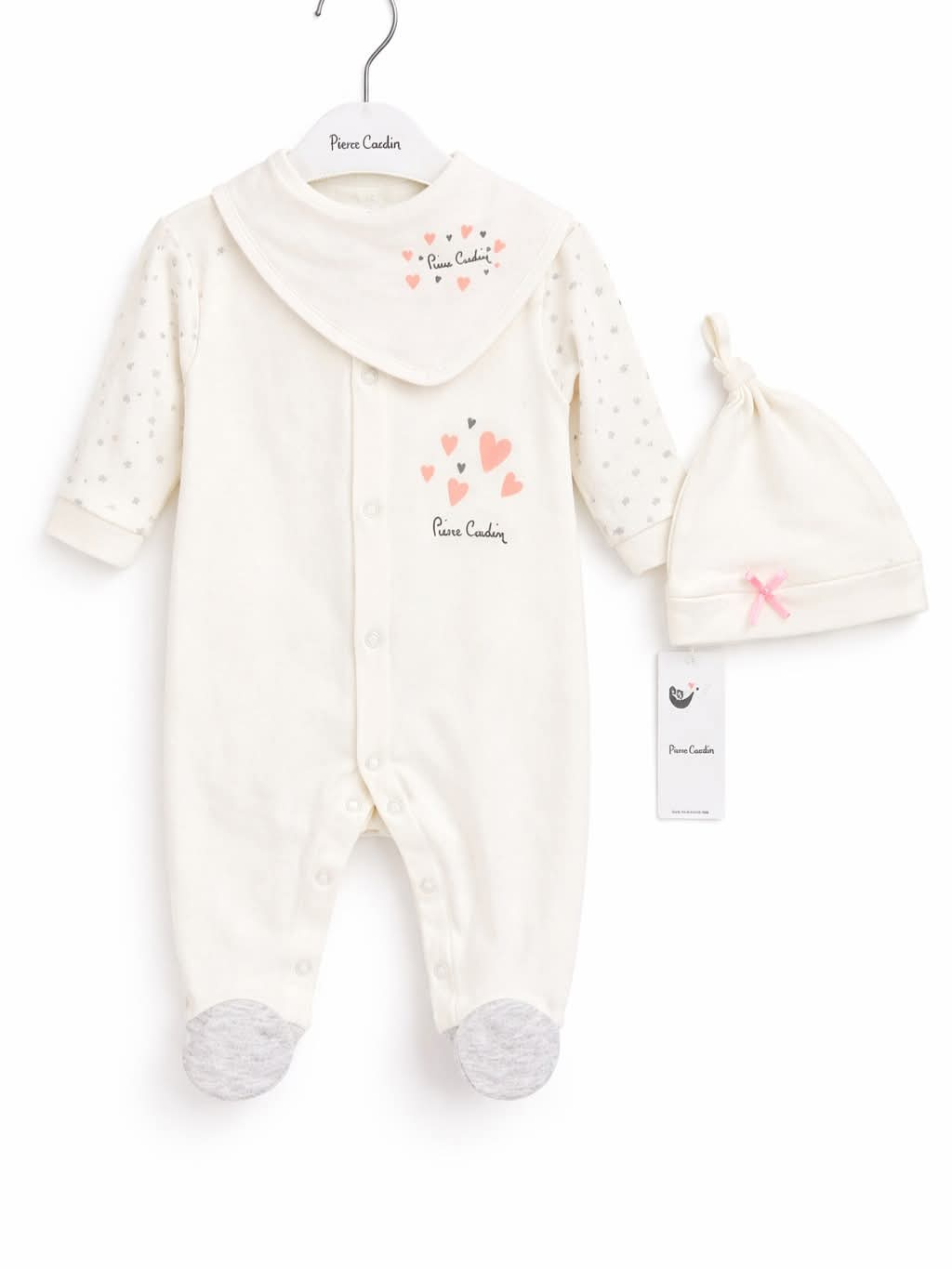 Pierre Cardin Newborn 4-Piece Hospital Starter Set – Cotton Baby Outfit