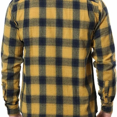 Boys 3-Piece Rock Style Outfit Set – Sweater, Checkered Shirt & Yellow Trousers (5 Years)