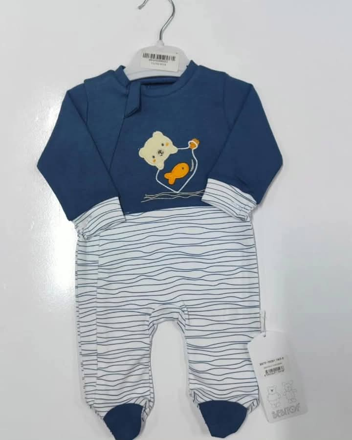 Baby Romper 70281 – Indigo (0–3M & 3–6M)