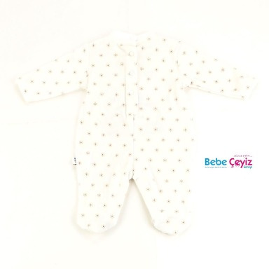 Bebe Ceyiz Striped Footed Baby Romper | Newborn Sleepsuit 50–68cm